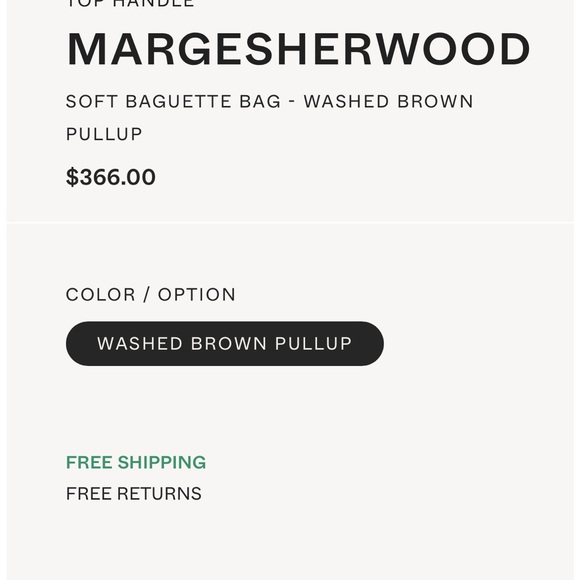 Margesherwood Soft Baguette Bag - Picture 5 of 8